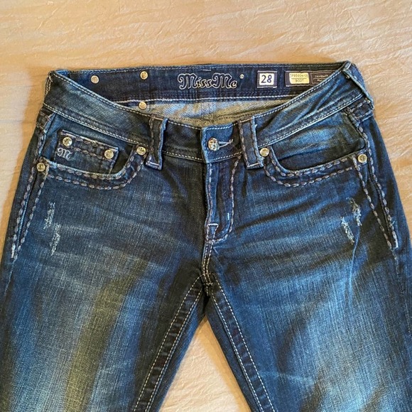 Miss Me Embellished Low Rise Denim Bootcut Jean - Picture 6 of 10